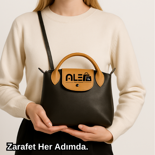 Klasik Kahve Camel Kol Çantası