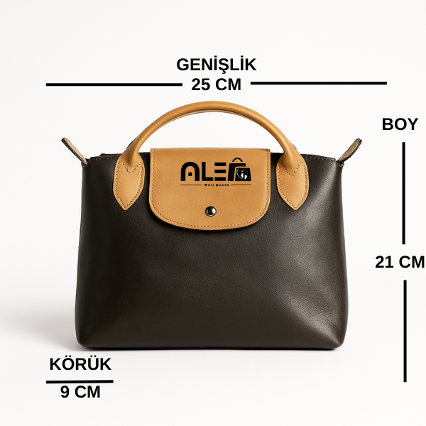 Klasik Kahve Camel  Kol Çantası