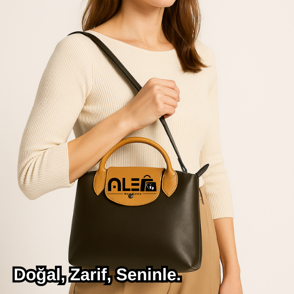 Klasik Kahve Camel  Kol Çantası