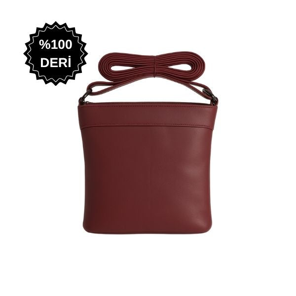 Alem Soft Bej-Taba Deri Omuz Çantası