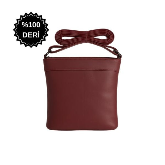 Alem Soft Bej-Taba Deri Omuz Çantası