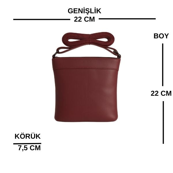 Alem Soft Bej-Taba Deri Omuz Çantası