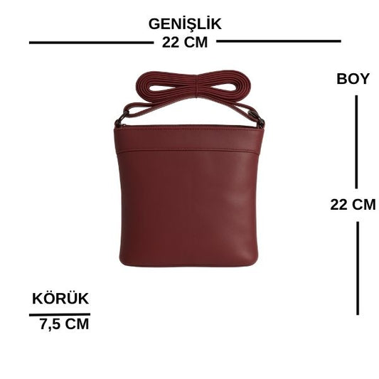 Alem Soft Bej-Taba Deri Omuz Çantası